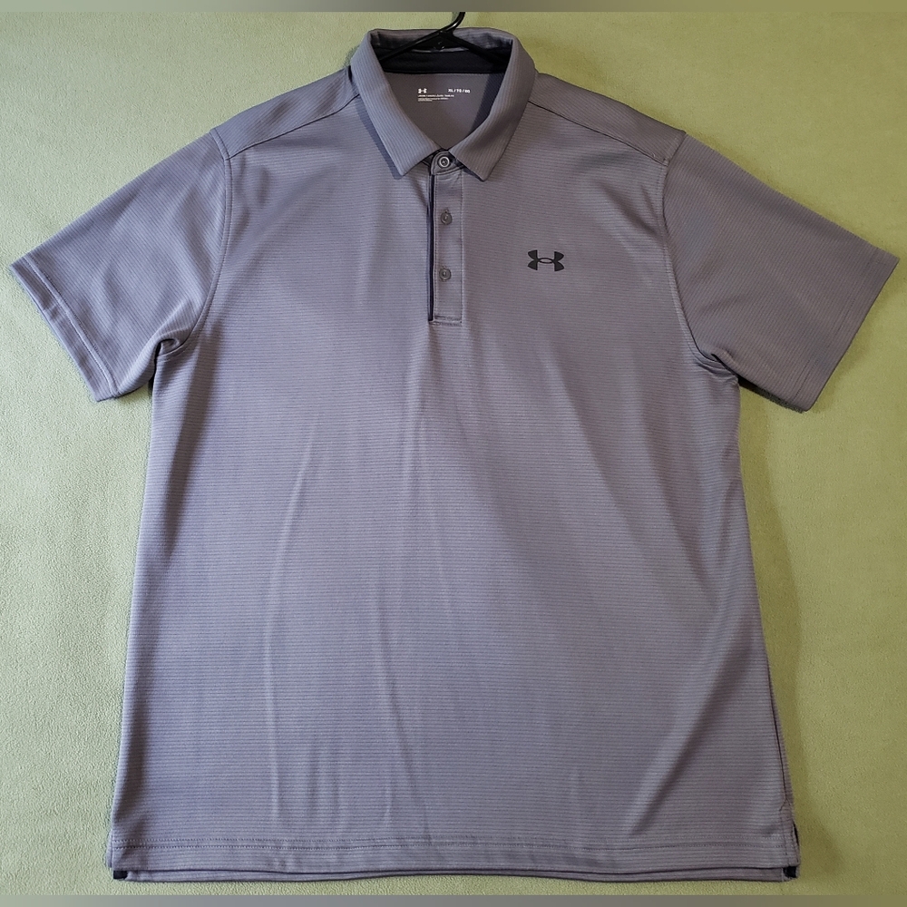 Under Armour Grey Loose Fit Polo Shirt
